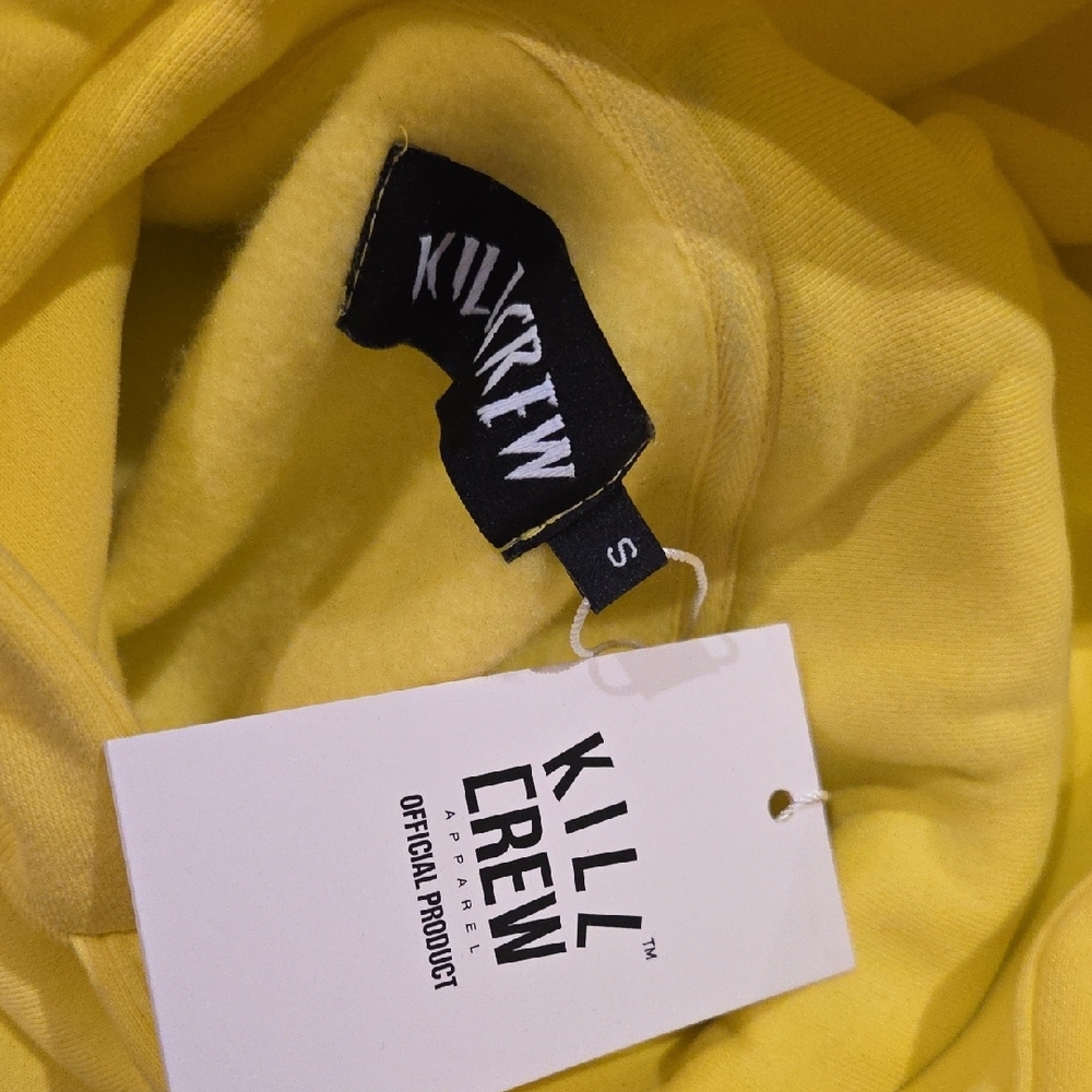 Kill Crew Yellow and Black Flame Hoodie - Picture 4 of 4